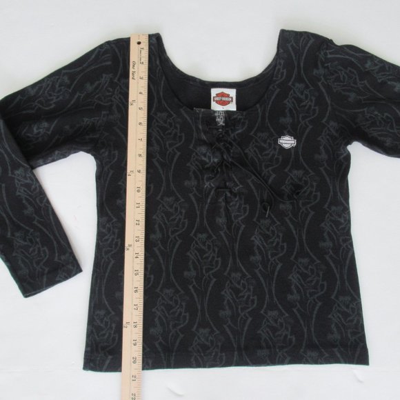 Y2K Harley Davidson Women’s T-Shirt Sz Small Fort Lauderdale, Florida Black - Picture 9 of 11